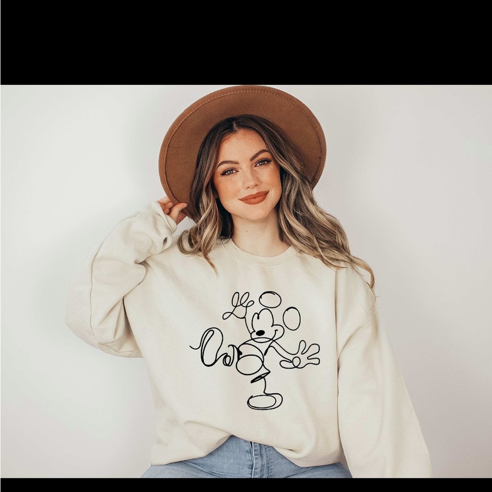 Disney abstract Mickey silhouette sweatshirt